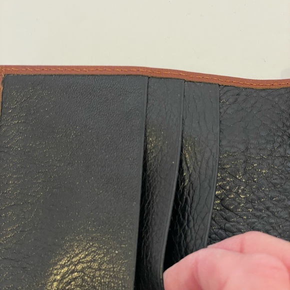 BALLY Black & Brown Leather Bifold Wallet with Coin Compartment - Picture 2 of 12